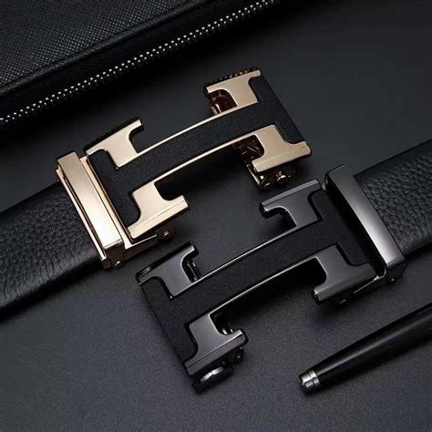 Designer H Pattern Leather Strap Belt Luxury Brand For Men – UNIQUE ...
