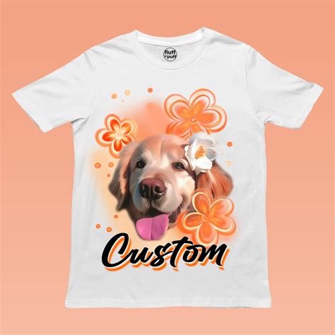 Portrait Airbrush Tee | Customized Pet Tees | Your Fluff On Tees ...