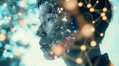Digital portrait a networked future | Premium AI-generated image