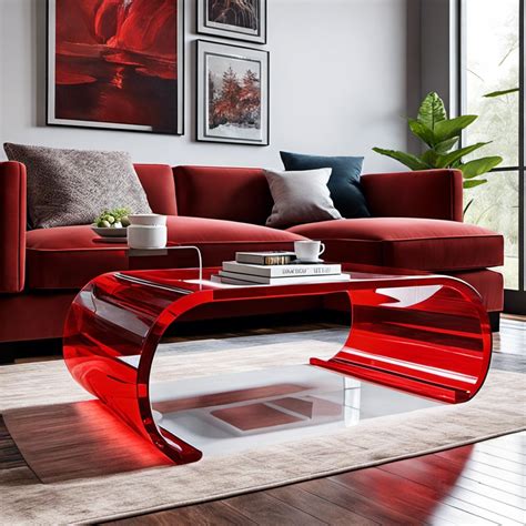 20 Inspiring Modern Red Coffee Table Designs for Contemporary Living Spaces