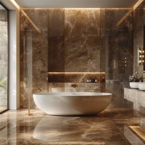 10+ Warm Brown Bathroom Tile Inspiration Ideas • 333k+ Inspiring ...