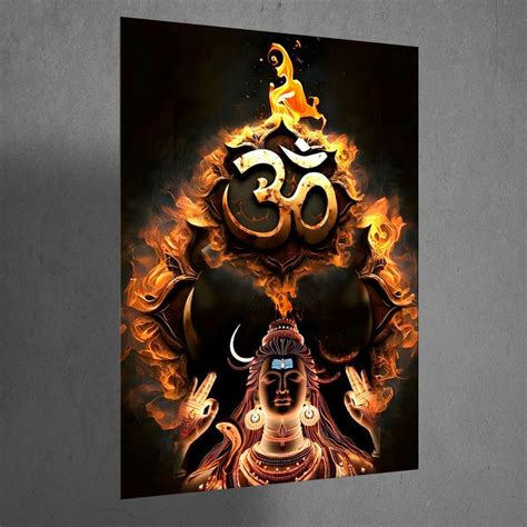 High-Quality Metal Posters - Lord Shiva LS12 | Vibrant Colors & Sharp ...