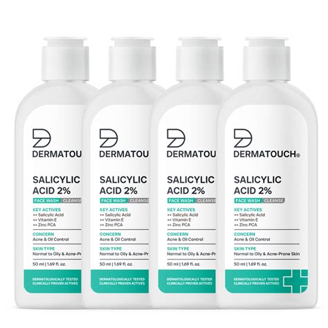Dermatouch Salicylic Acid 2% Face Wash - Clear, Radiant Skin – DERMATOUCH