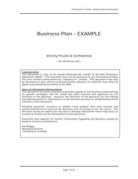 Professional Business Plan Template 的图像结果