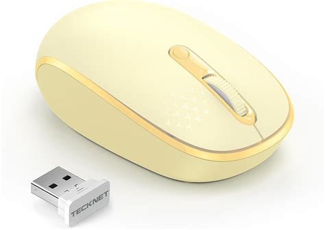Amazon.com: TECKNET Wireless Mouse, 2.4G Quiet Computer Mouse with USB ...