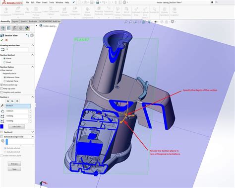 Image result for SolidWorks Drawing Section View