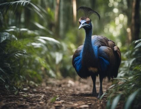 A cassowary in jungle | Premium AI-generated image
