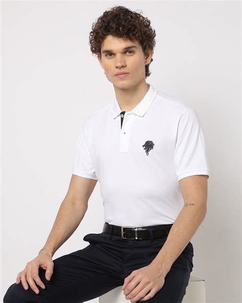 White Polo T Shirt Men