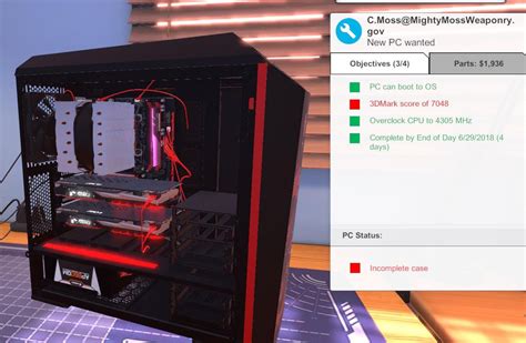 Image result for PC Building Simulator Over Clock GPU 2233