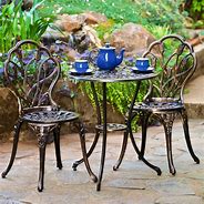 Image result for Wrought Iron Patio Furniture Set