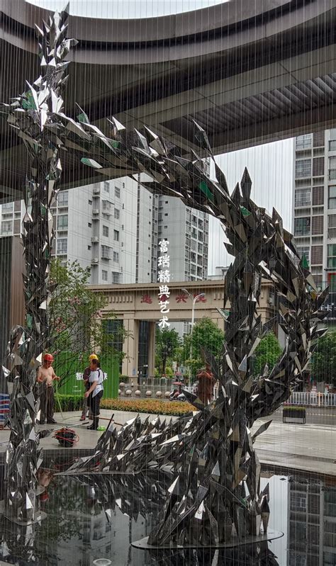 不锈钢镜面鱼群雕塑 不锈钢动物雕塑 城市园林景观工程 水景摆件-阿里巴巴