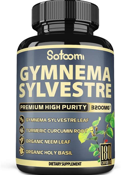 Buy Organic Gymnema Sylvestre Extract Capsules - 6 Month Supply - 4 ...