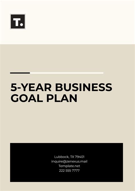 Free 5 Year Plan Templates, Editable and Printable