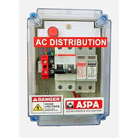 ASPA AC Distribution Box 1 Phase 5KW 32A ACDB Solar -01Qty : Amazon.in ...