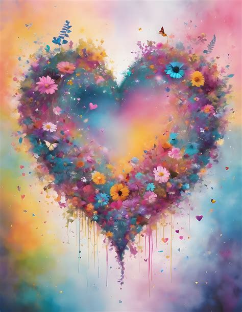Flowers Heart Valentine Art Free Stock Photo - Public Domain Pictures
