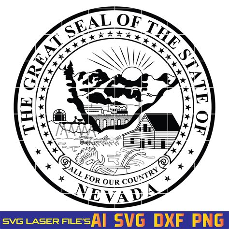 ArtStation - The Great Seal Of The State Of Nevada Svg Vector File ...