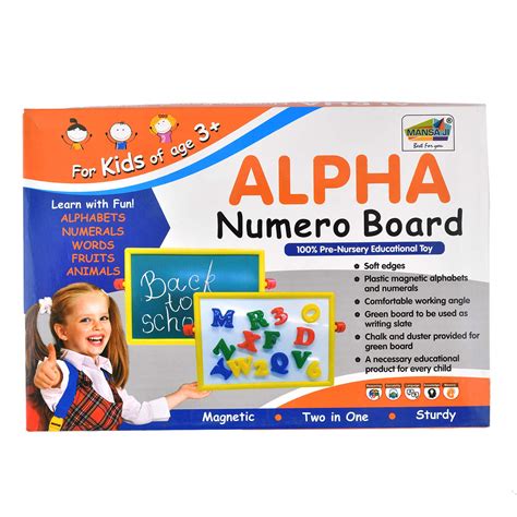 Buy Alpha Numero Board Magnetic Learning Toy for Preschool Online at ...