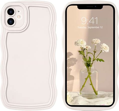 Amazon.com: GUAGUA for iPhone 12 Mini Wavy Case, Phone Case iPhone 12 ...
