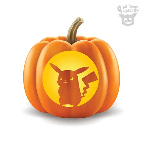 Pikachu Pumpkin Stencil – AllThingsHallows