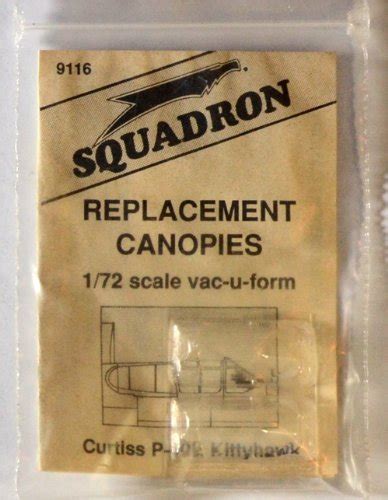 Buy Squadron Products P-40E Kittyhawk Vacuform Canopy Online at Low ...