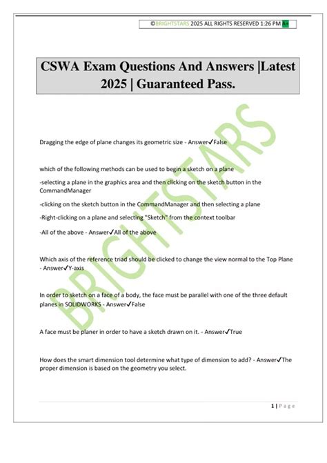 Image result for CSWA Exam Example Questions