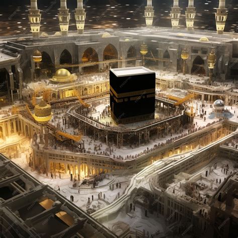 Photo the black building of the kaaba in mecca AI Generated | Premium ...
