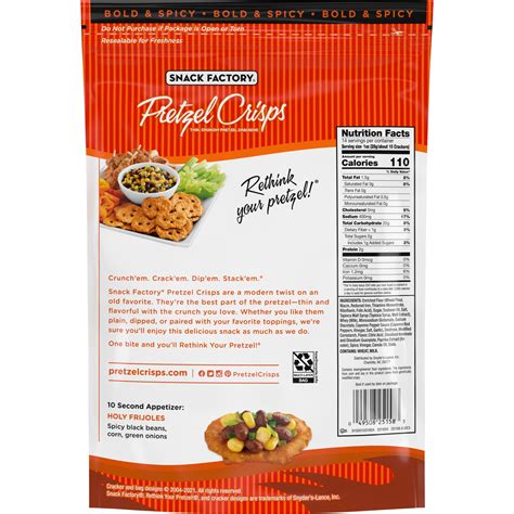 Snack Factory Pretzel Crisps, Buffalo Wing, Party Size 14 oz Best Deals ...