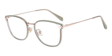 Spencer Cat Eye - Green Eyeglasses