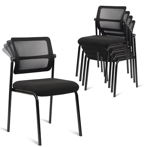 Amazon.com: CLATINA Stacking Armless Office Waiting Room Chair with ...