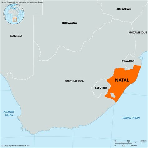 kwazulu natal map south africa