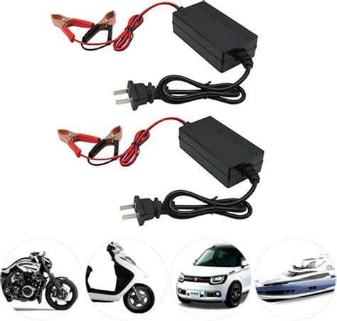 Buy 2Pcs 12V/6V Automatic Battery Charger Motorcycle Trickle Float for Tender Maintainer Online ...