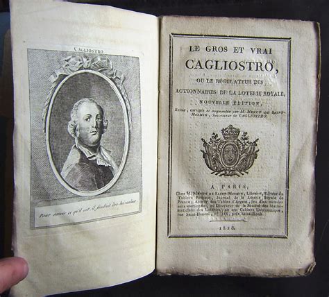 Le Gros et le Vrai Cagliostro, ou le regulateur des actionnaires de la ...