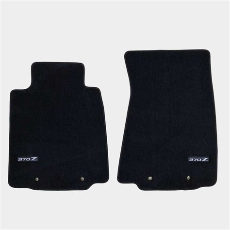 Nissan 370Z Luxury Black Floor Mats with Logo - Miles A Part Auto