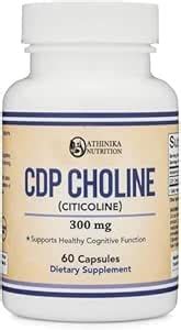 CDP Choline (Citicoline) Supplement, Pharmaceutical Grade, Third Party ...