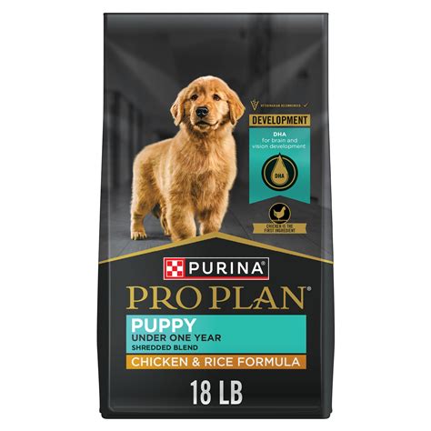 Purina Pro Plan High Protein Puppy Food Shredded Blend Chicken & Rice ...