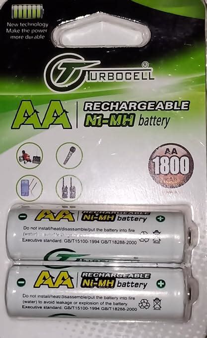 Turbocell 1.5v ni-mh Rechargeable Batteries Pack of 2pcs : Amazon.in ...