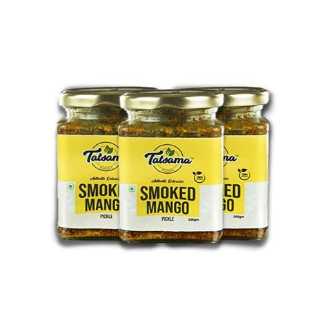 Tatsama | Smoked Mango Pickle | (200 GM, Pack of 3) | Homemade ...