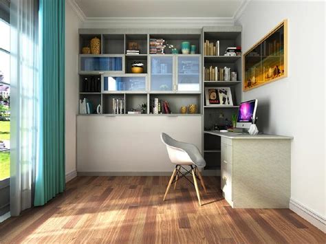 简约风格二居室简洁富裕型卧室书桌海外家居_齐家网装修效果图
