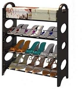 Shopixo Premium 4 shelf Plastic And Steel Shoe Rack For Home/OFFICE ...