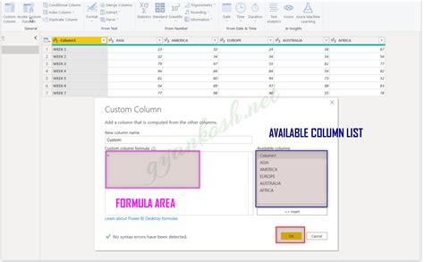 Image result for Power Query Add Custom Column Convert Column to Text