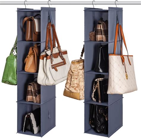 Amazon.com: JIAMI HOME Bag Rack for Closet - Hanging Purse Organizer ...