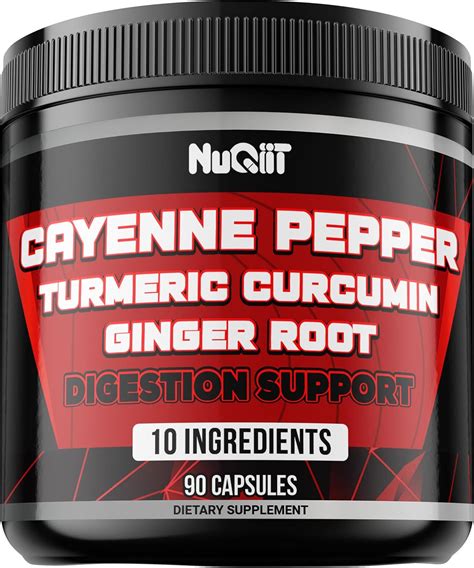 Amazon.com: Cayenne Pepper Supplements with Turmeric Curcumin Root, Ginger Root, Citrus Bergamot ...