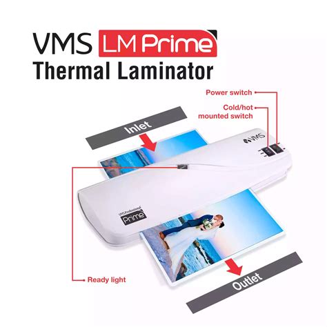Buy VMS LM Prime A4 Laminator Online | Hot & Cold Lamination Machine ...