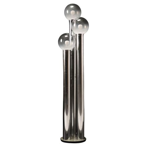 Reggiani 4 Head Chrome and Black Floor Lamp..Pop 60s For Sale at ...