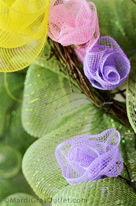 Spring Mesh Wreaths Tutorial 的图像结果