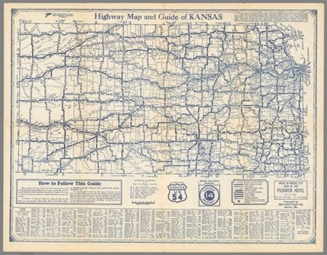 Highway map & guide of Kansas. - David Rumsey Historical Map Collection
