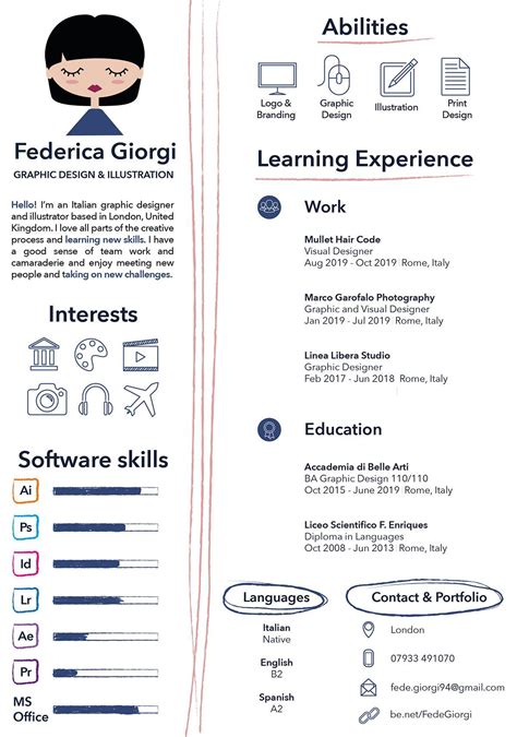 illustrator resume