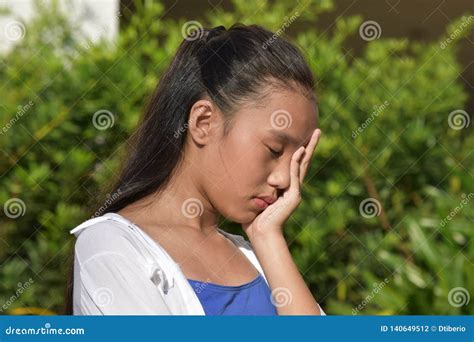 Minority Teenager Girl and Sadness Stock Photo - Image of teens ...
