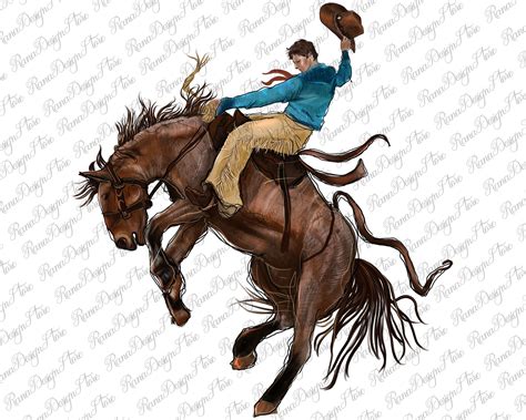 Bronco Rodeo Bucking Horse Cowboy Png Sublimation Design, Bronco Rodeo Png, Bucking Horse Png ...