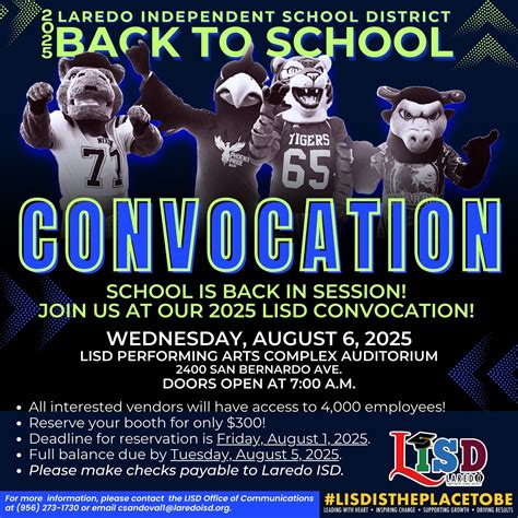 Laredo ISD | School is back in session! Join us at our 2025 LISD Back ...